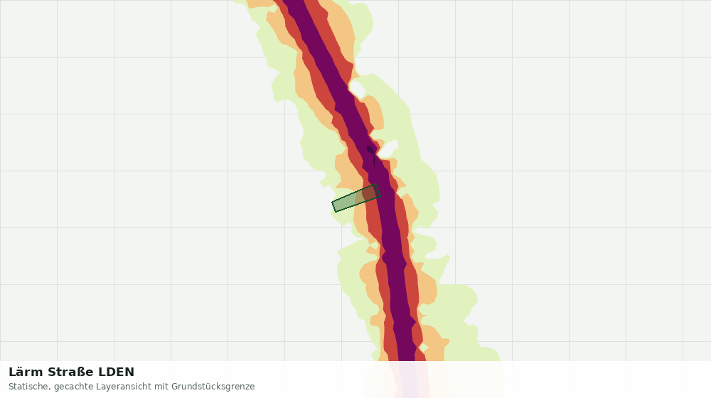 Statische Kartenansicht: Lärm Straße LDEN