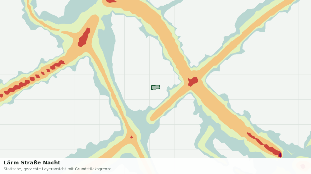 Statische Kartenansicht: Lärm Straße Nacht