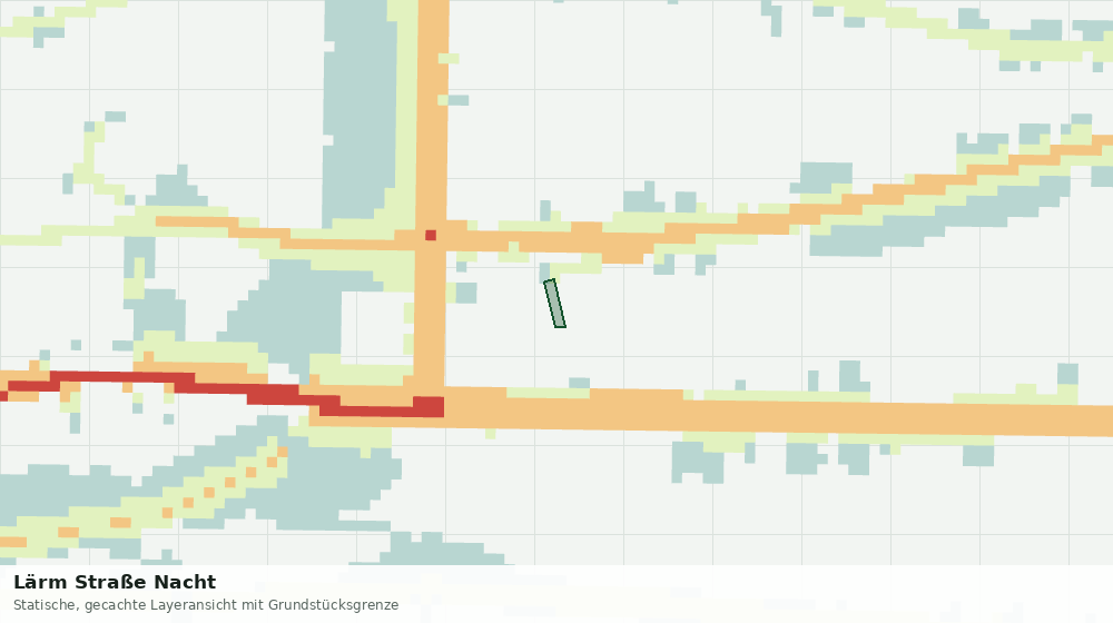 Statische Kartenansicht: Lärm Straße Nacht