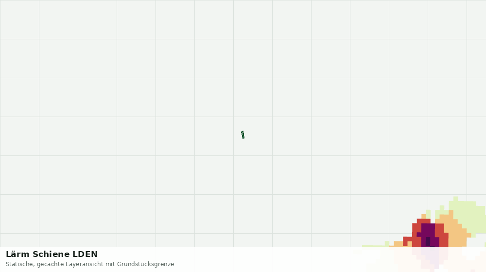 Statische Kartenansicht: Lärm Schiene LDEN