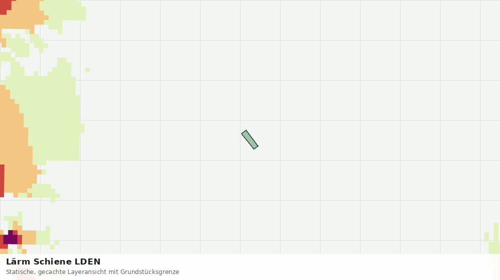 Statische Kartenansicht: Lärm Schiene LDEN