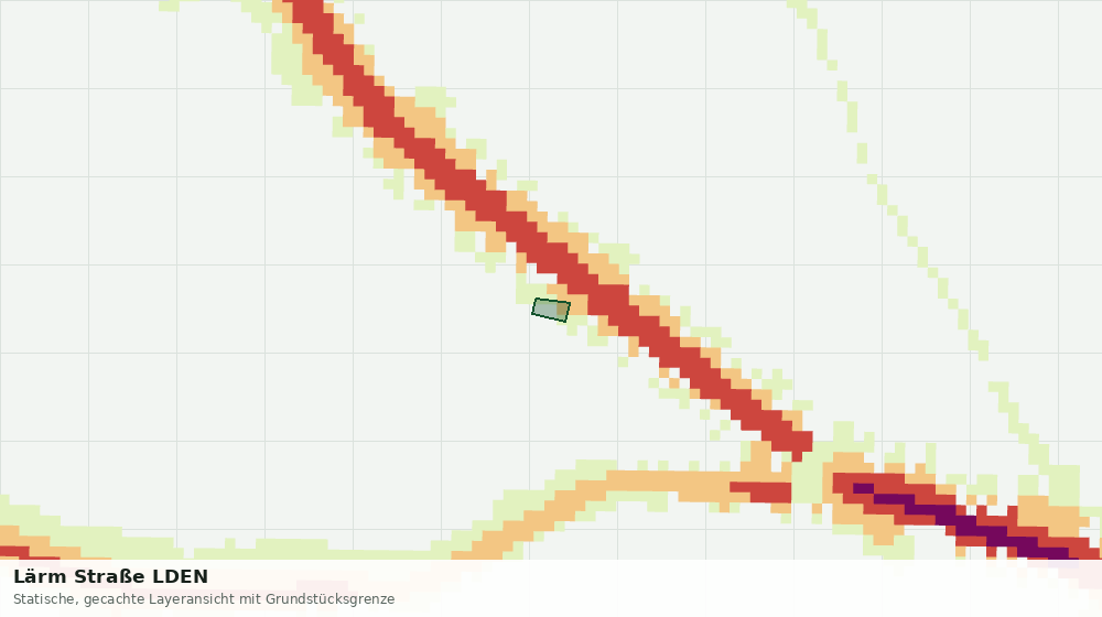 Statische Kartenansicht: Lärm Straße LDEN