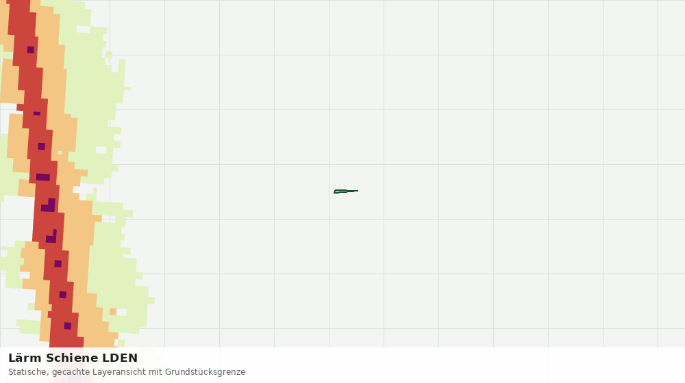 Statische Kartenansicht: Lärm Schiene LDEN