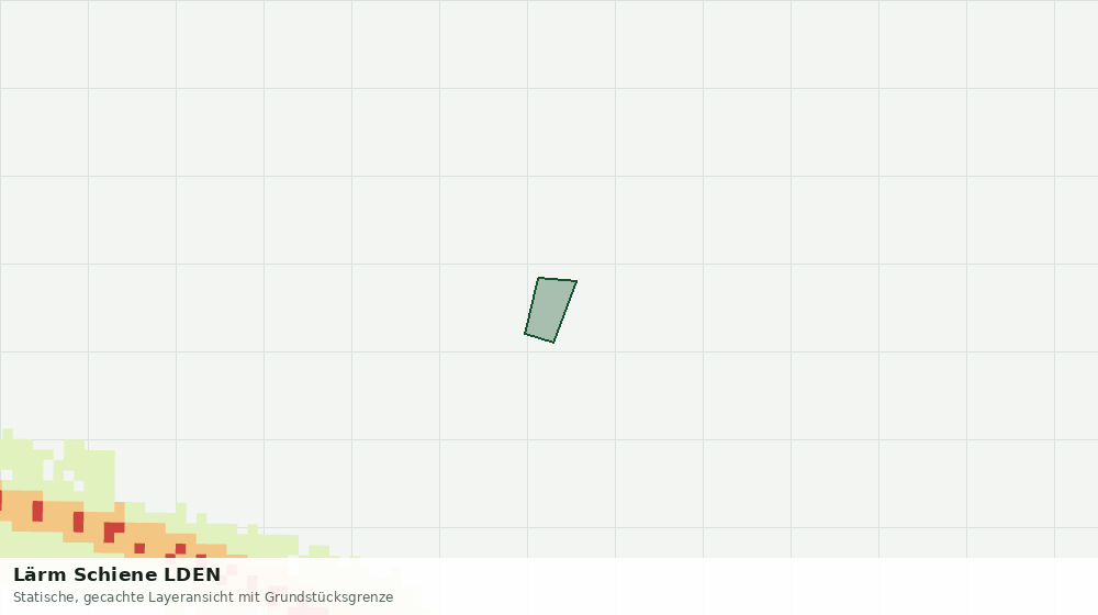 Statische Kartenansicht: Lärm Schiene LDEN