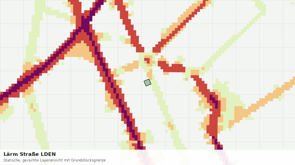 Statische Kartenansicht: Lärm Straße LDEN