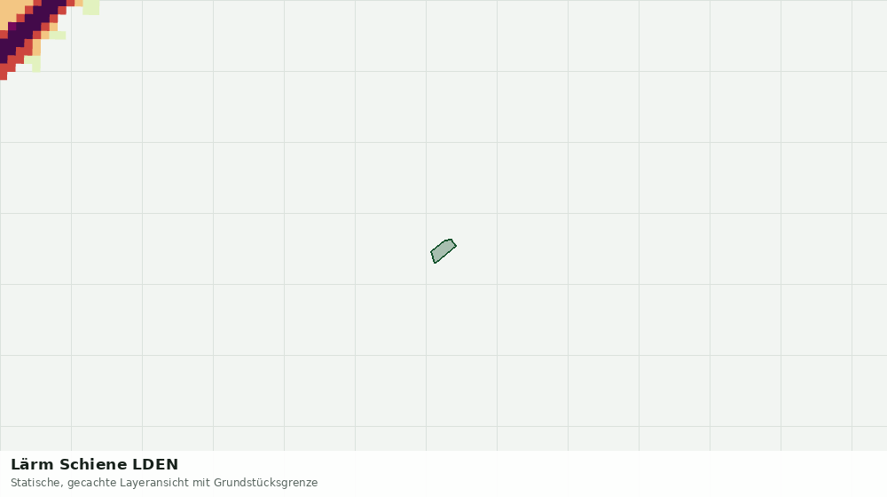 Statische Kartenansicht: Lärm Schiene LDEN