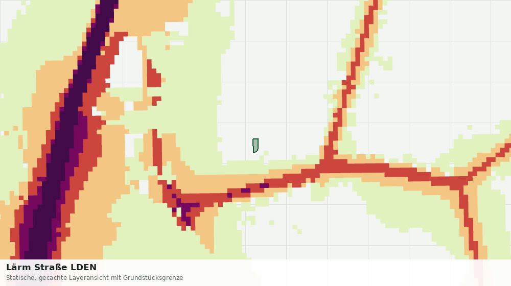 Statische Kartenansicht: Lärm Straße LDEN