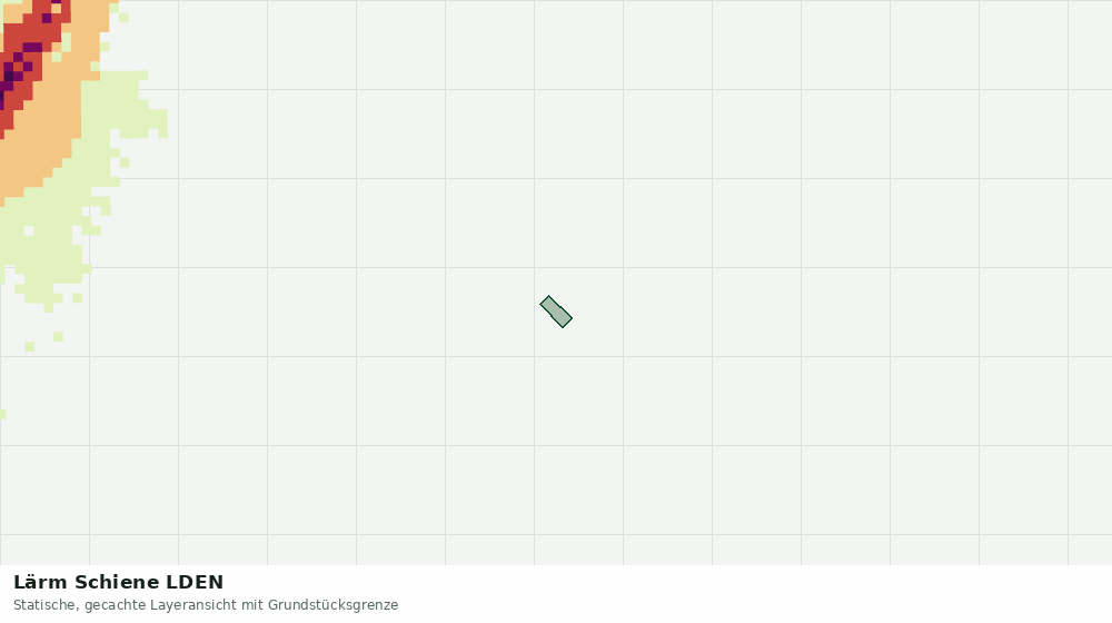 Statische Kartenansicht: Lärm Schiene LDEN