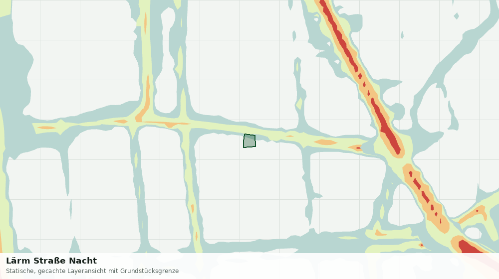 Statische Kartenansicht: Lärm Straße Nacht