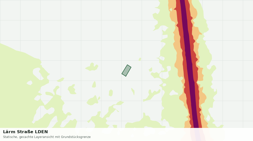 Statische Kartenansicht: Lärm Straße LDEN