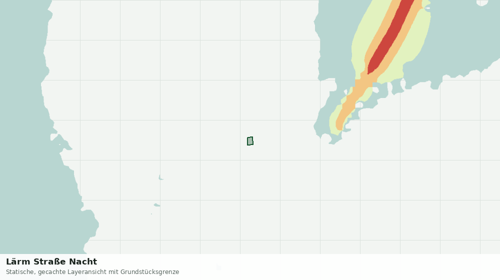 Statische Kartenansicht: Lärm Straße Nacht