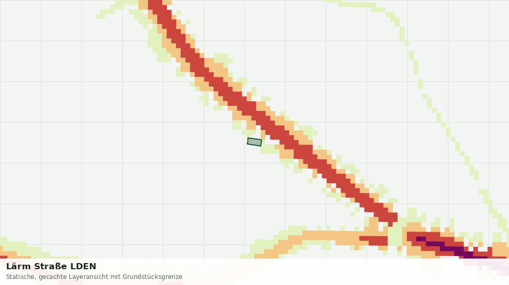 Statische Kartenansicht: Lärm Straße LDEN