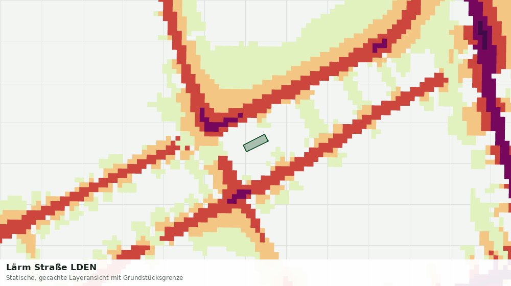 Statische Kartenansicht: Lärm Straße LDEN