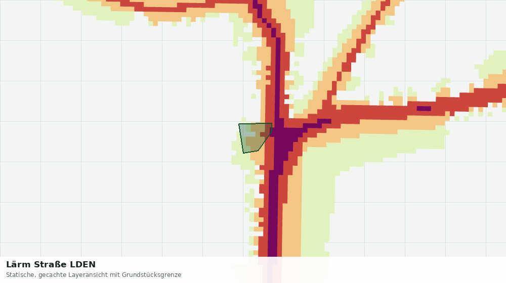 Statische Kartenansicht: Lärm Straße LDEN