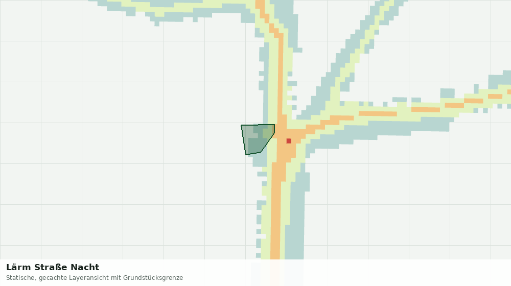 Statische Kartenansicht: Lärm Straße Nacht