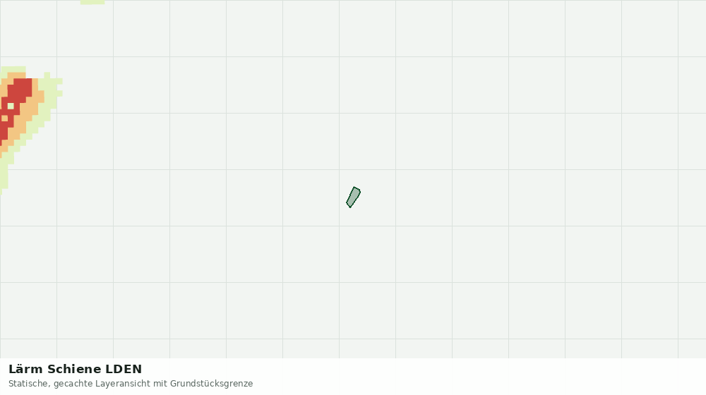 Statische Kartenansicht: Lärm Schiene LDEN