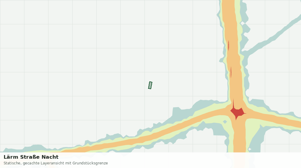Statische Kartenansicht: Lärm Straße Nacht