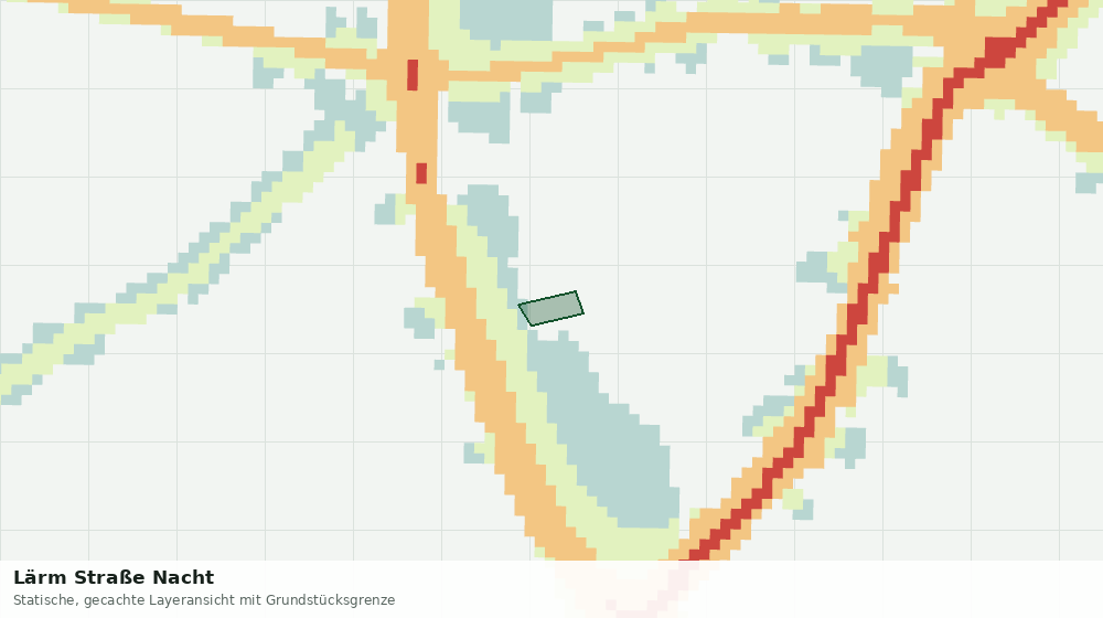 Statische Kartenansicht: Lärm Straße Nacht