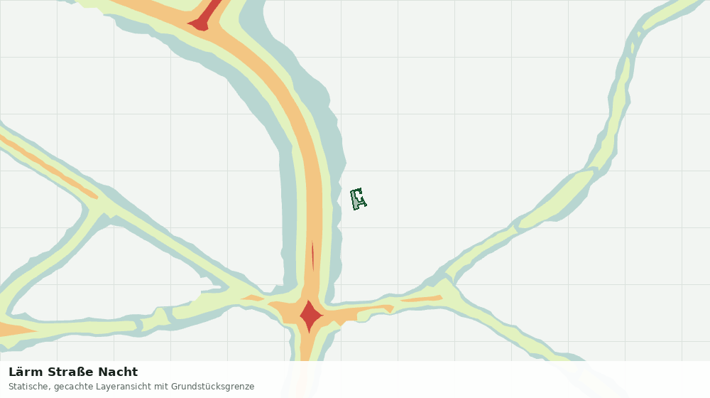 Statische Kartenansicht: Lärm Straße Nacht