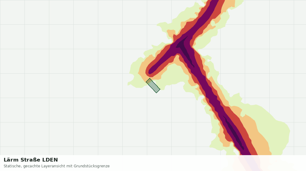 Statische Kartenansicht: Lärm Straße LDEN