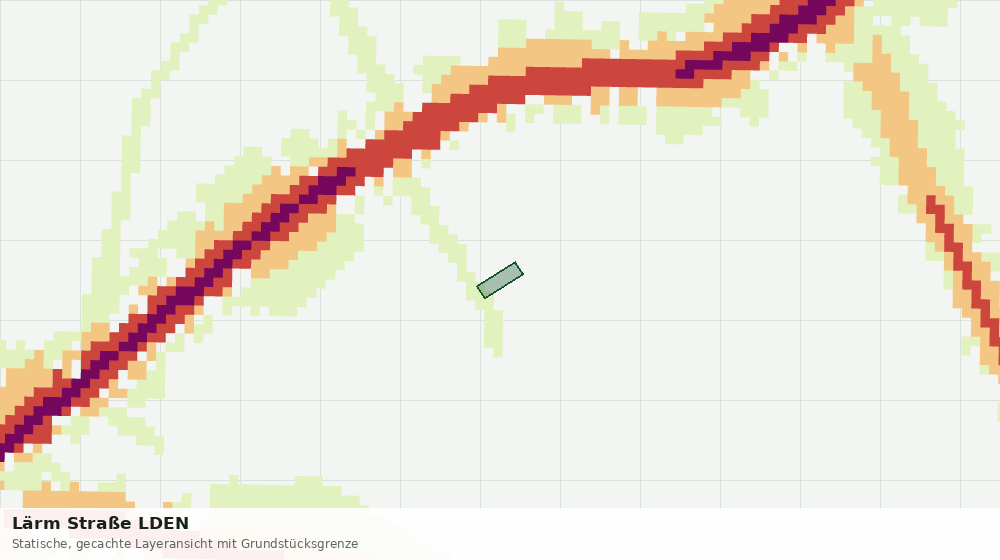 Statische Kartenansicht: Lärm Straße LDEN