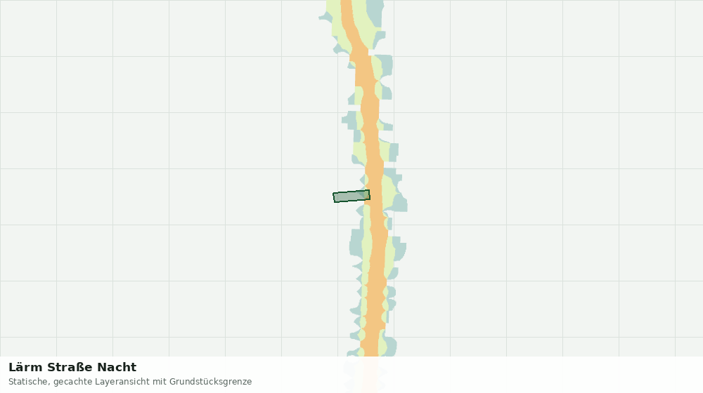 Statische Kartenansicht: Lärm Straße Nacht