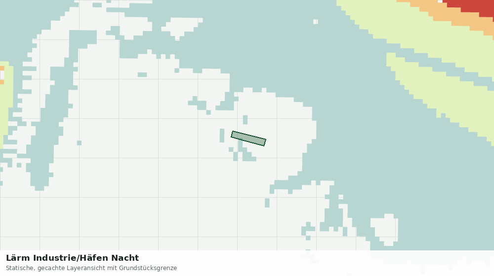 Statische Kartenansicht: Lärm Industrie/Häfen Nacht