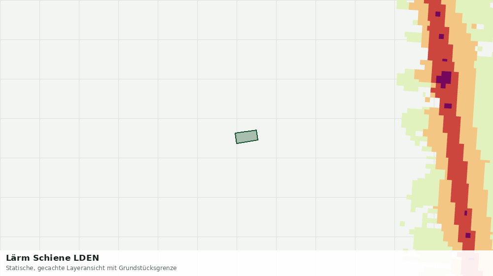 Statische Kartenansicht: Lärm Schiene LDEN