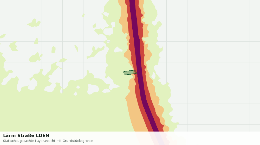 Statische Kartenansicht: Lärm Straße LDEN