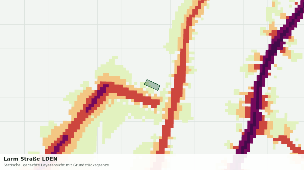 Statische Kartenansicht: Lärm Straße LDEN
