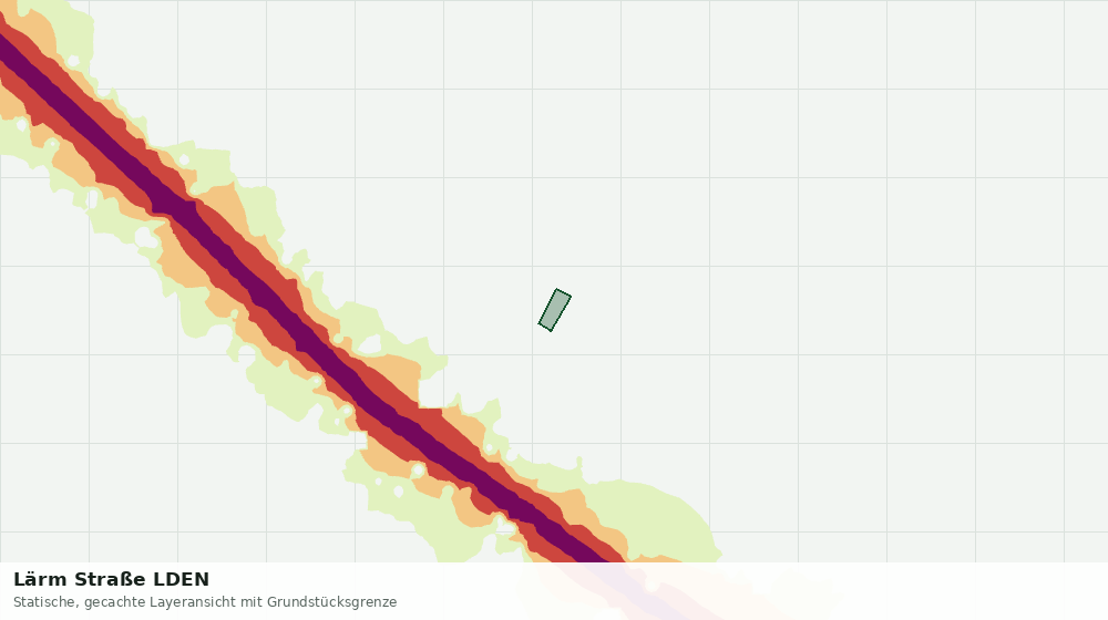 Statische Kartenansicht: Lärm Straße LDEN