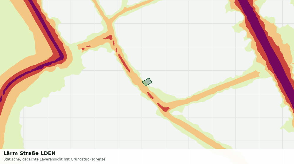 Statische Kartenansicht: Lärm Straße LDEN