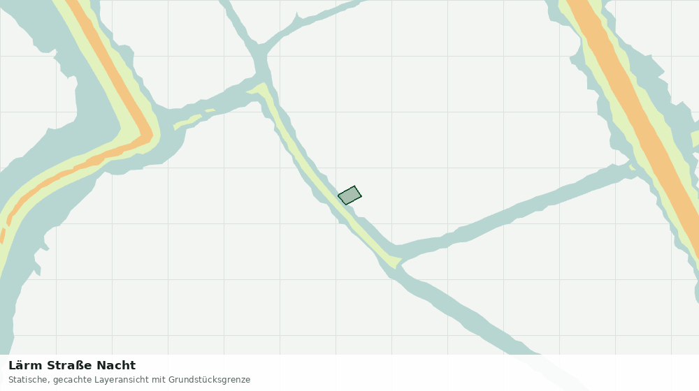 Statische Kartenansicht: Lärm Straße Nacht