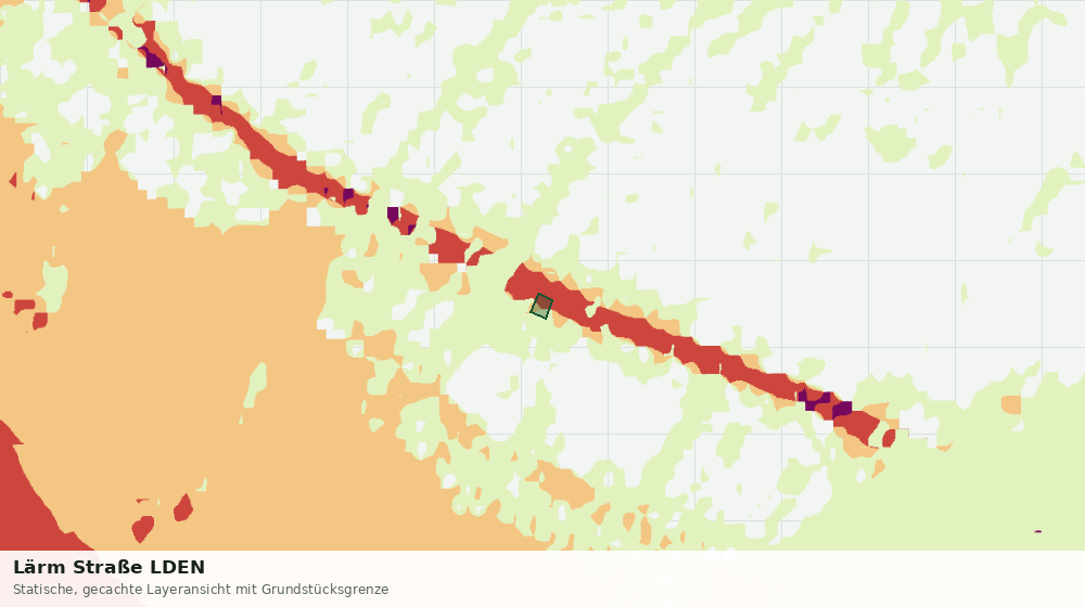 Statische Kartenansicht: Lärm Straße LDEN