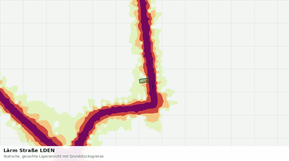 Statische Kartenansicht: Lärm Straße LDEN
