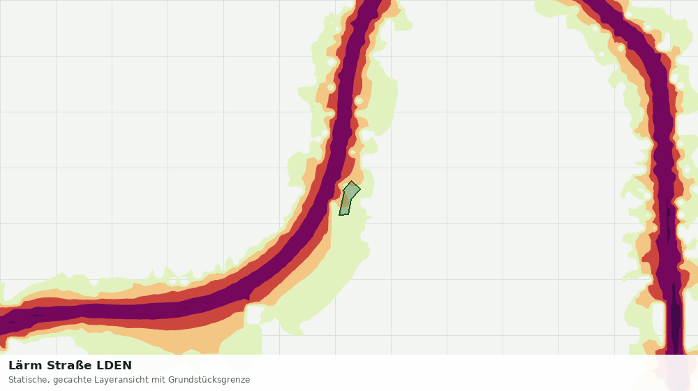 Statische Kartenansicht: Lärm Straße LDEN