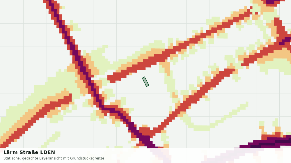 Statische Kartenansicht: Lärm Straße LDEN