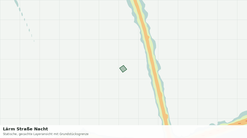 Statische Kartenansicht: Lärm Straße Nacht