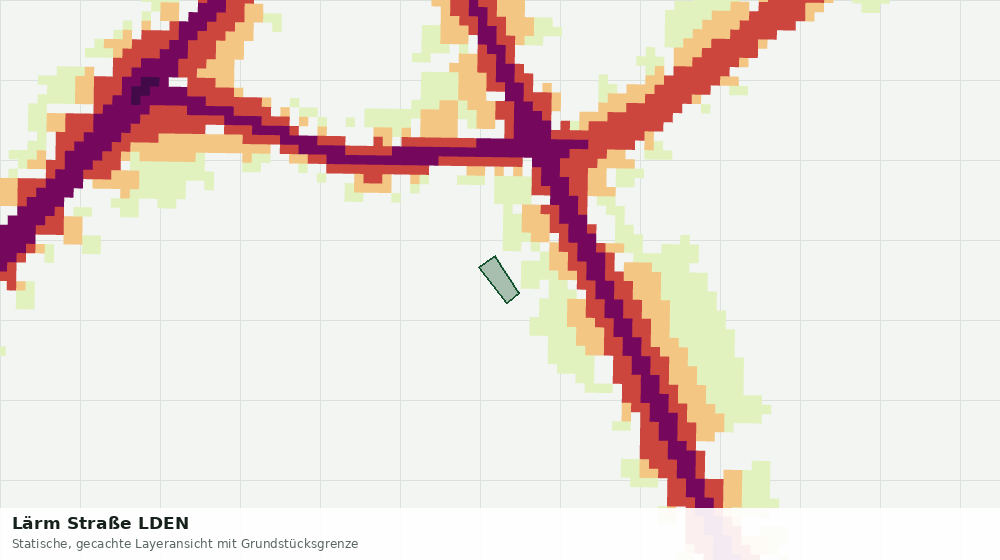 Statische Kartenansicht: Lärm Straße LDEN