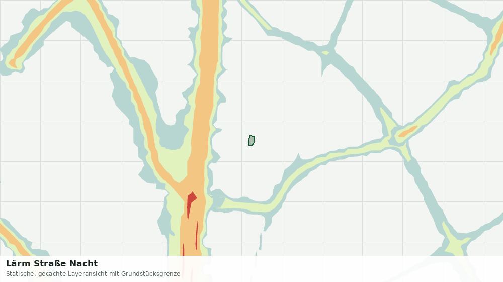 Statische Kartenansicht: Lärm Straße Nacht