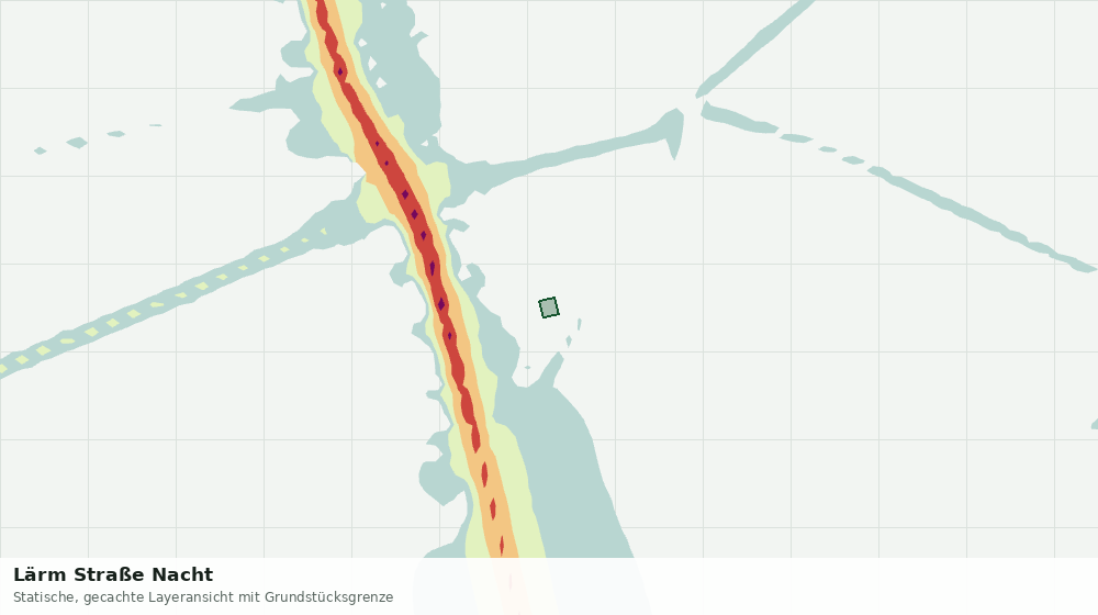 Statische Kartenansicht: Lärm Straße Nacht