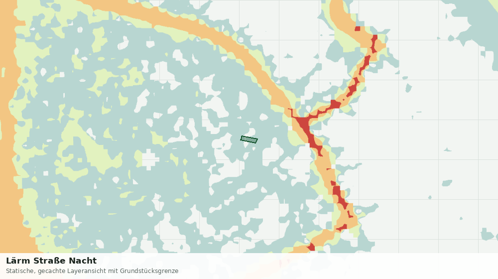 Statische Kartenansicht: Lärm Straße Nacht