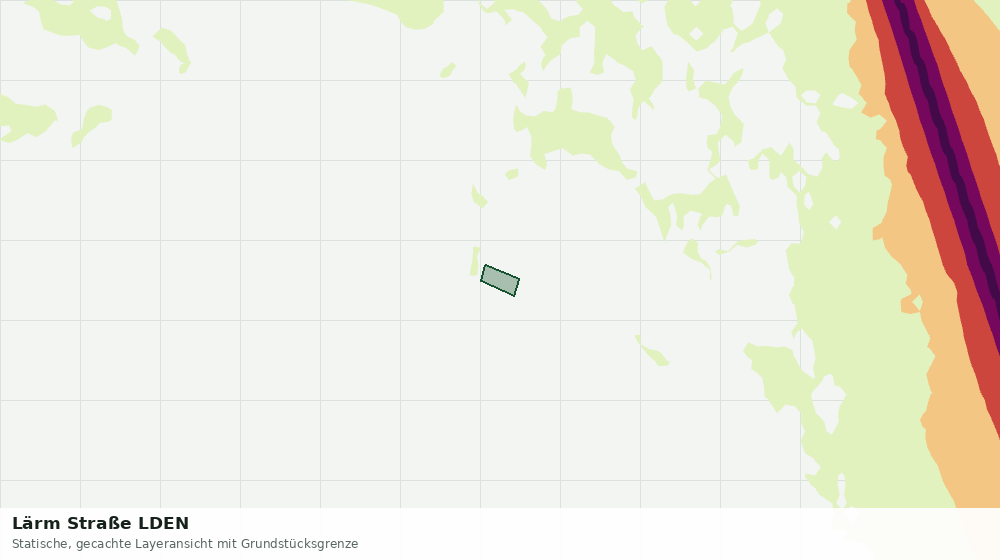 Statische Kartenansicht: Lärm Straße LDEN