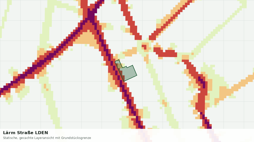 Statische Kartenansicht: Lärm Straße LDEN