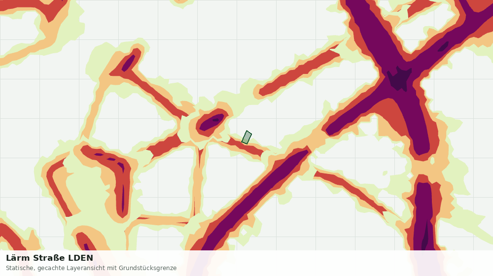 Statische Kartenansicht: Lärm Straße LDEN