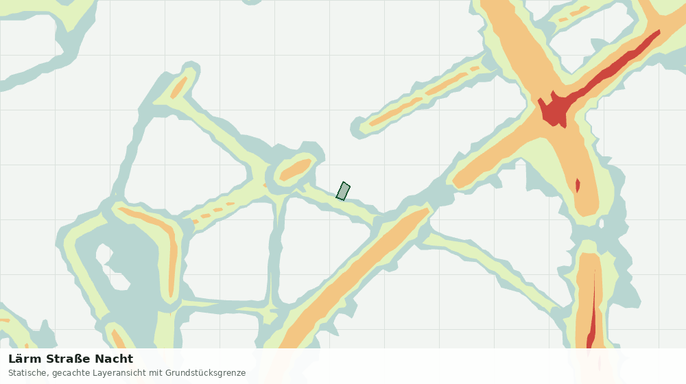 Statische Kartenansicht: Lärm Straße Nacht
