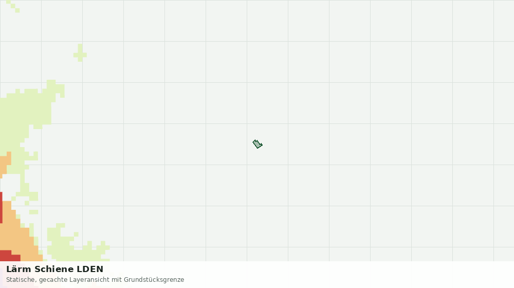 Statische Kartenansicht: Lärm Schiene LDEN
