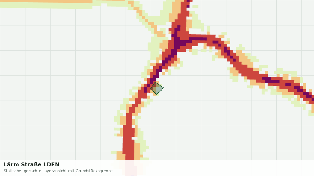 Statische Kartenansicht: Lärm Straße LDEN