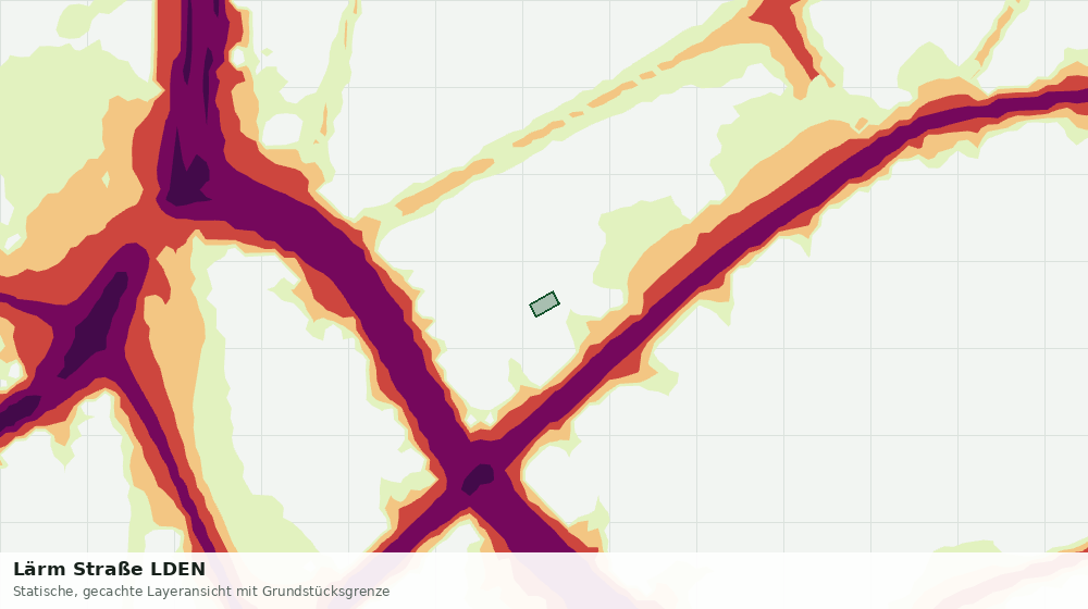 Statische Kartenansicht: Lärm Straße LDEN