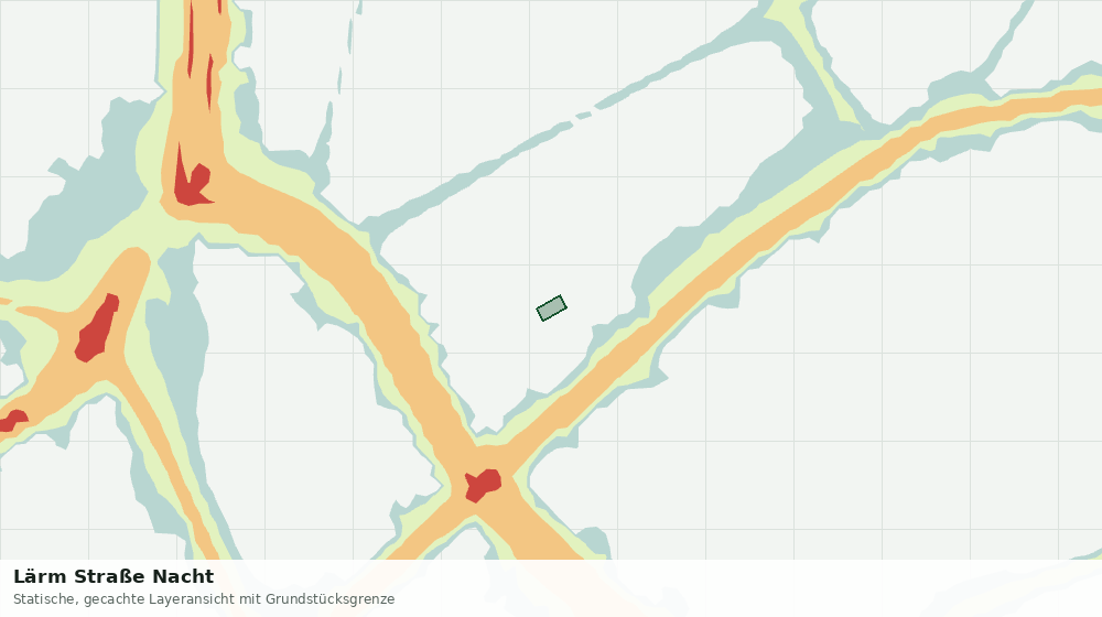 Statische Kartenansicht: Lärm Straße Nacht